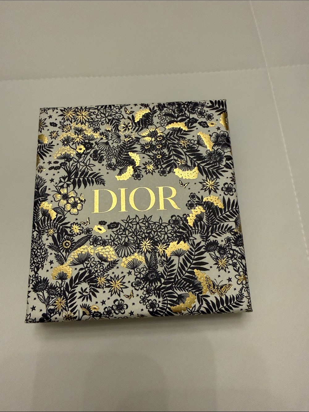 Dior Black and Gold Floral Gift Box